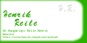 henrik reile business card